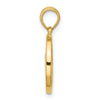Gold Polished Round Zodiac Pendant