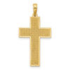 14K Polished Cross Pendant