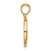 14K Polished Round Taurus Pendant