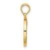 Gold Polished Round Zodiac Pendant
