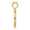 Gold Polished Round Zodiac Pendant