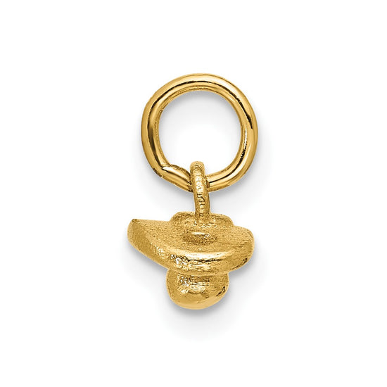 14K Polished Baby Pacifier Pendant