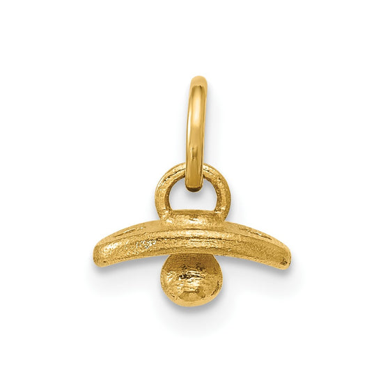 14K Polished Baby Pacifier Pendant