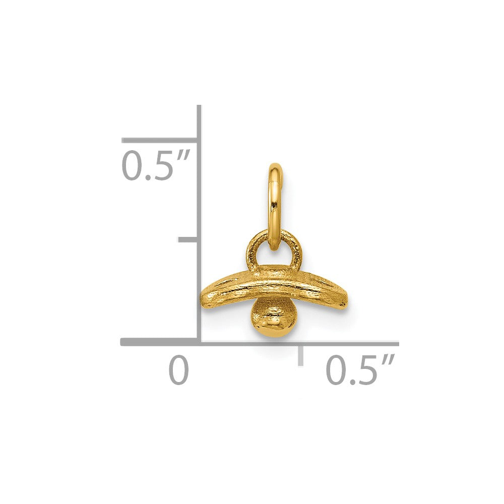 14K Polished Baby Pacifier Pendant