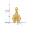 14K Polished Lily Pad Pendant