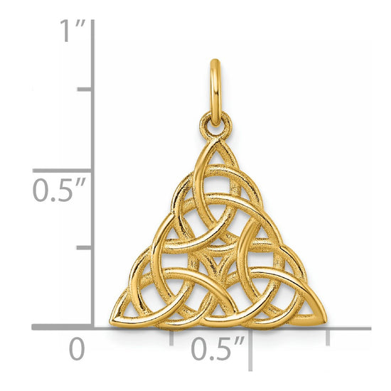 14K Polished Celtic Knot Pendant