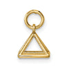 14K Polished Rectangular Pyramid Shape Pendant