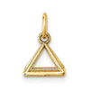 14K Polished Rectangular Pyramid Shape Pendant