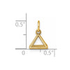 14K Polished Rectangular Pyramid Shape Pendant