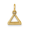 14K Polished Rectangular Pyramid Shape Pendant