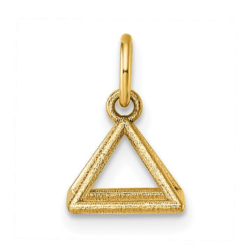 14K Polished Rectangular Pyramid Shape Pendant