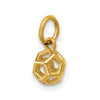 14K Polished Icosahedron Shape Pendant