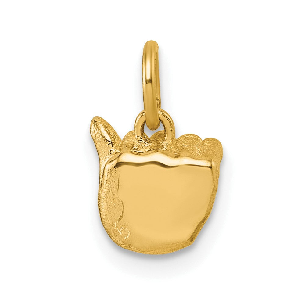 Gold ASL Alphabet Pendant