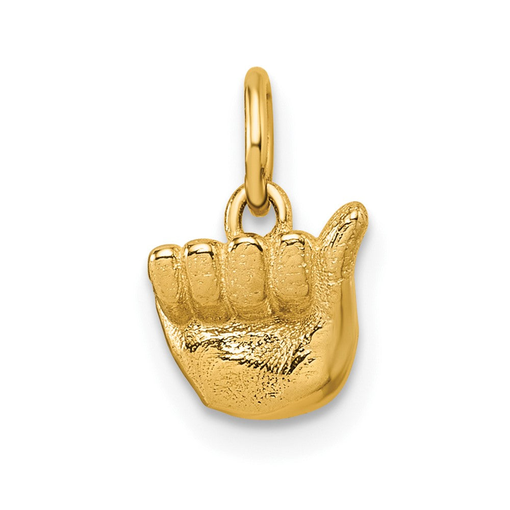 Gold ASL Alphabet Pendant