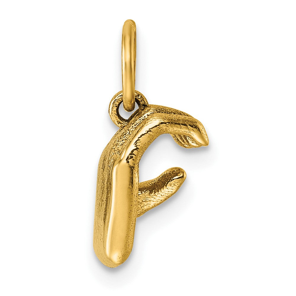 Gold ASL Alphabet Pendant