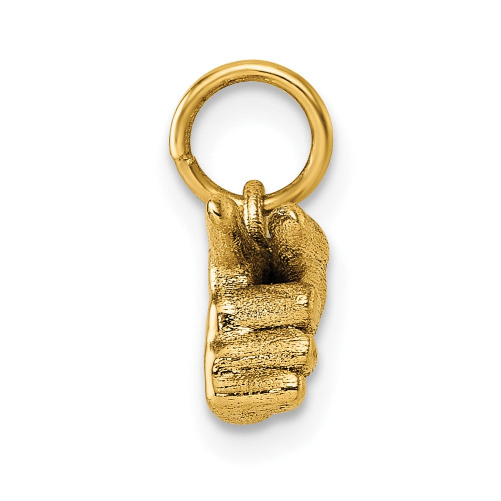 Gold ASL Alphabet Pendant