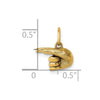 Gold ASL Alphabet Pendant