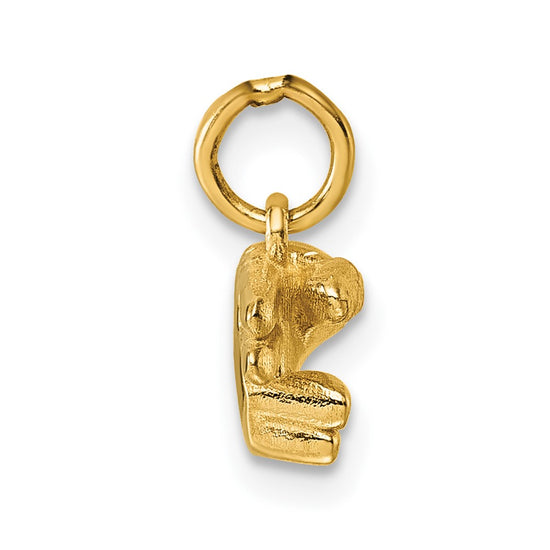 Gold ASL Alphabet Pendant
