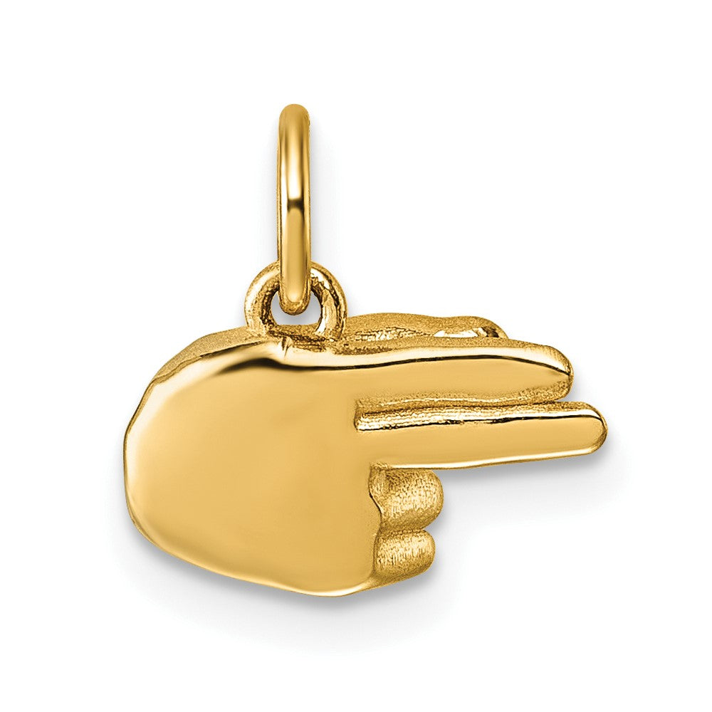 Gold ASL Alphabet Pendant