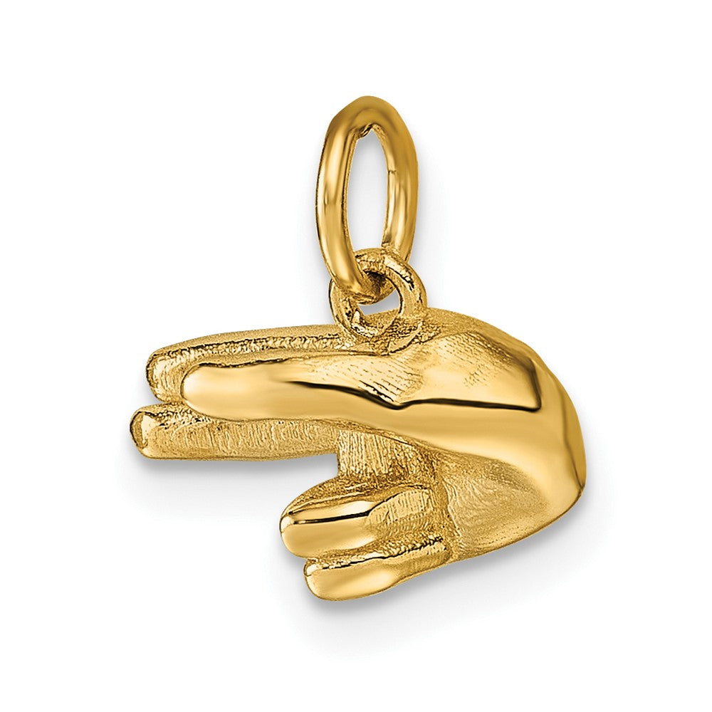 Gold ASL Alphabet Pendant