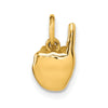 Gold ASL Alphabet Pendant