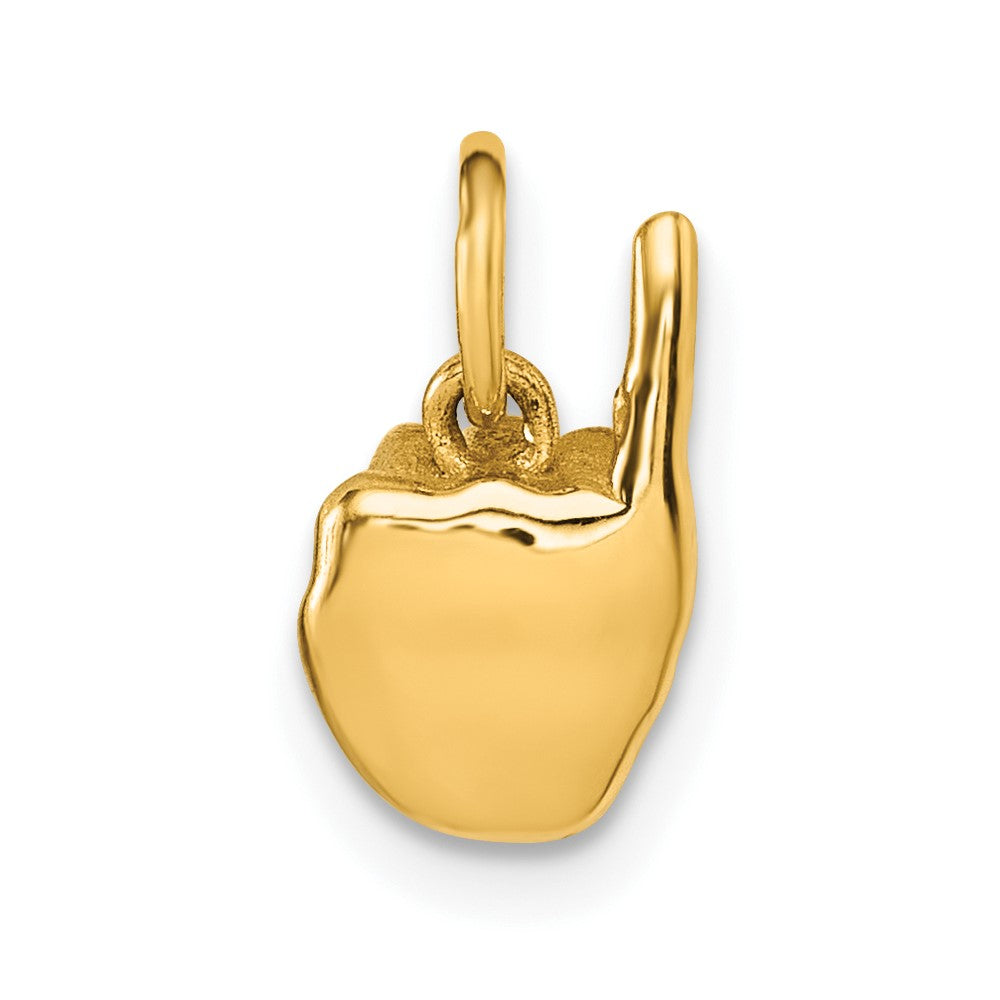Gold ASL Alphabet Pendant