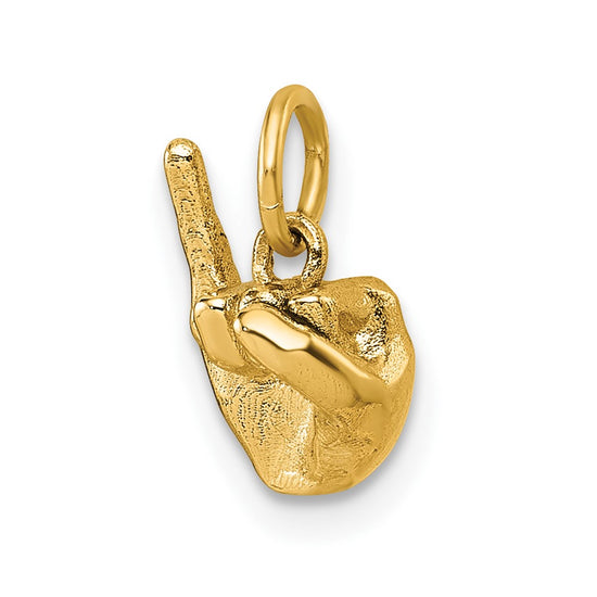 Gold ASL Alphabet Pendant