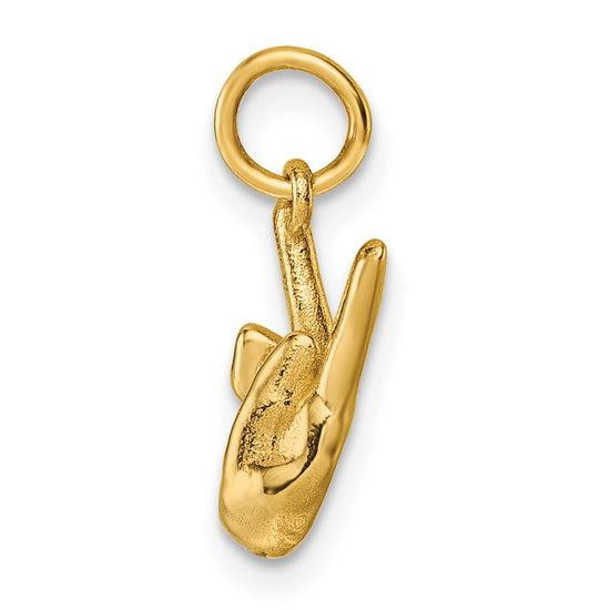 Gold ASL Alphabet Pendant