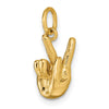 Gold ASL Alphabet Pendant