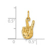 Gold ASL Alphabet Pendant
