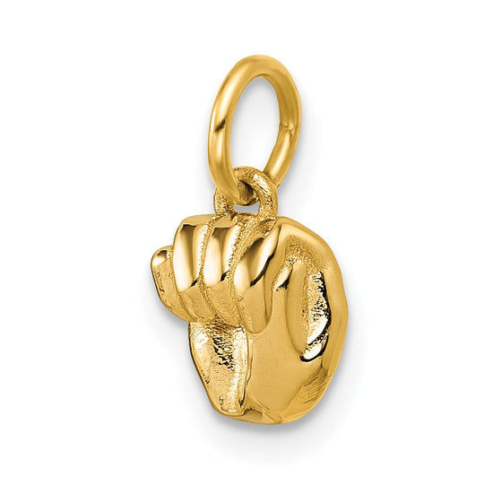 Gold ASL Alphabet Pendant