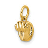 Gold ASL Alphabet Pendant