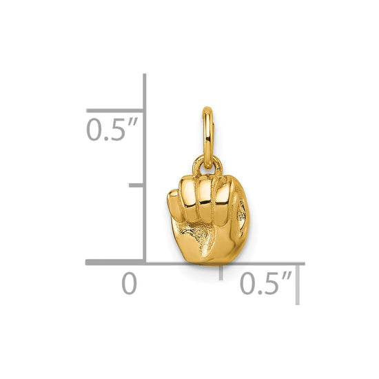 Gold ASL Alphabet Pendant