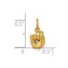 Gold ASL Alphabet Pendant