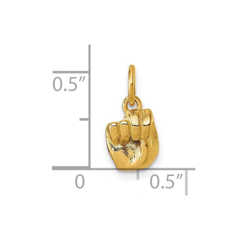 Gold ASL Alphabet Pendant