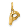 Gold ASL Alphabet Pendant