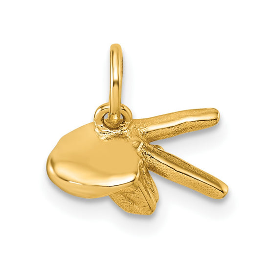 Gold ASL Alphabet Pendant