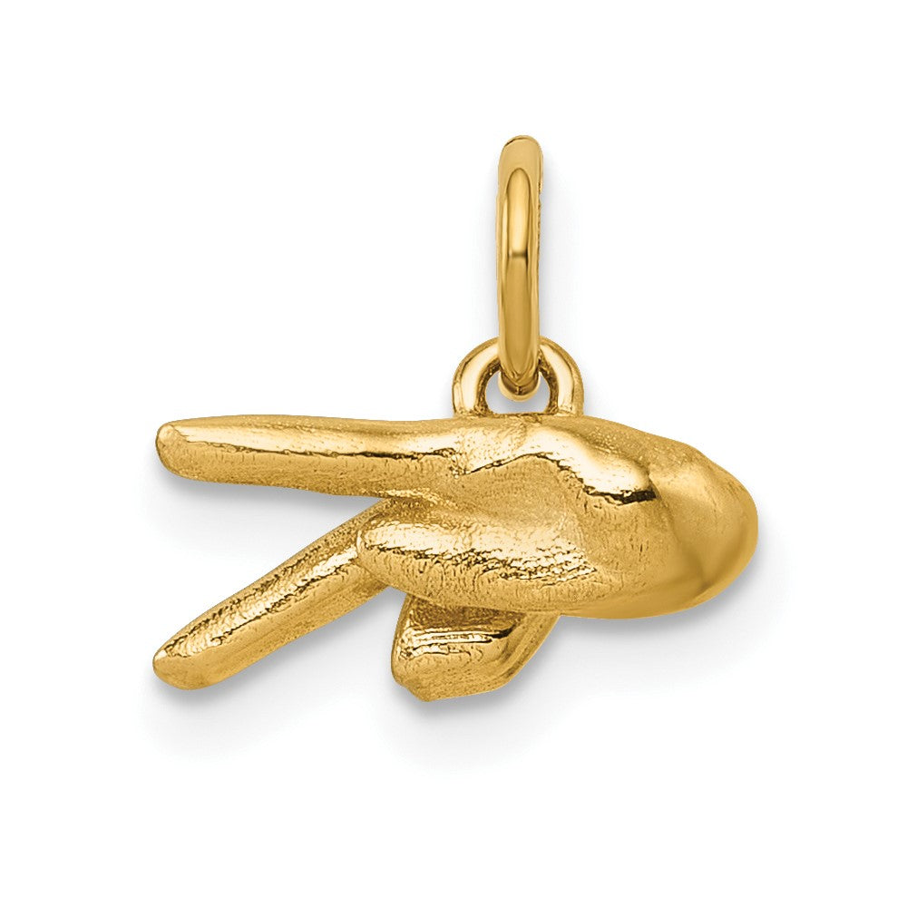 Gold ASL Alphabet Pendant
