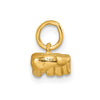 Gold ASL Alphabet Pendant