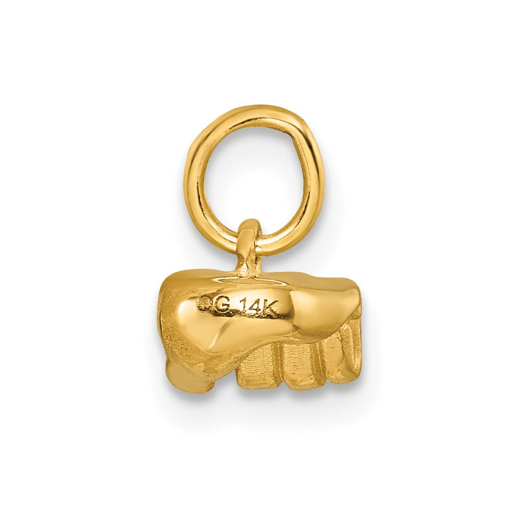 Gold ASL Alphabet Pendant