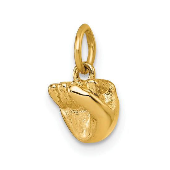 Gold ASL Alphabet Pendant
