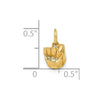 Gold ASL Alphabet Pendant