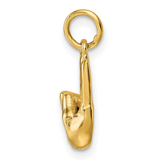 Gold ASL Alphabet Pendant