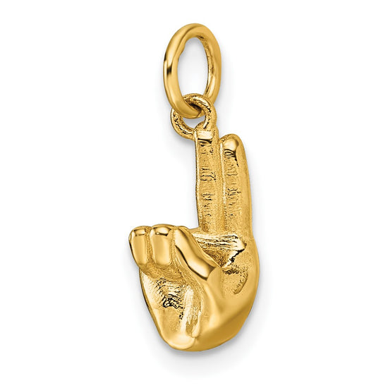 Gold ASL Alphabet Pendant