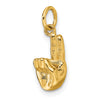 Gold ASL Alphabet Pendant