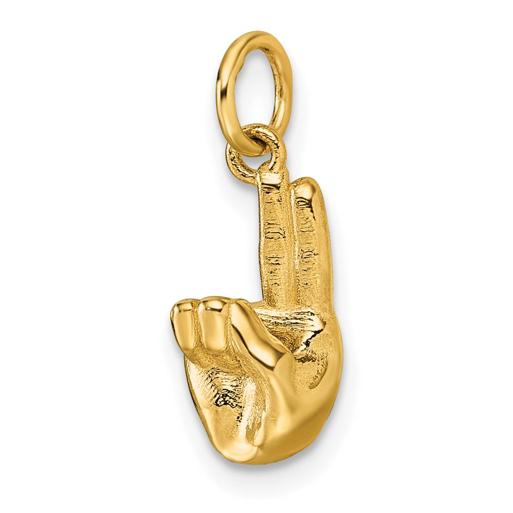 Gold ASL Alphabet Pendant
