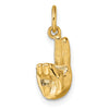 Gold ASL Alphabet Pendant