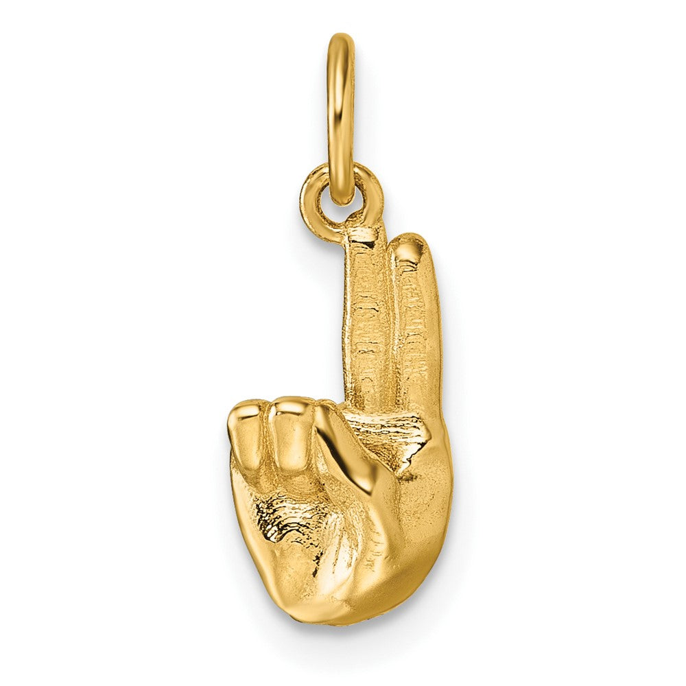 Gold ASL Alphabet Pendant
