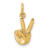Gold ASL Alphabet Pendant