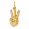 Gold ASL Alphabet Pendant